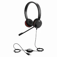 Audífonos Jabra Evolve 20se Ms Stereo Diadema Para Oficina/centro De Llamadas, Micrófono Boom, Conectividad Alámbrico, Color Negro