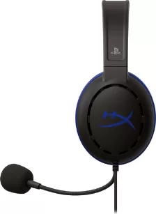 Audífonos Hp Hyperx Cloud Chat Ps5-ps4 Diadema Para Llamadas/música, Micrófono Boom, Conectividad Alámbrico, Conector De 3.5 Mm Si, Color Negro, Azul