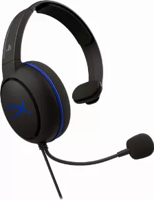 Audífonos Hp Hyperx Cloud Chat Ps5-ps4 Diadema Para Llamadas/música, Micrófono Boom, Conectividad Alámbrico, Conector De 3.5 Mm Si, Color Negro, Azul