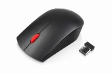 Mouse Lenovo 4x30m56887 óptico, 3 Botones, 1200 Dpi, Interfaz Rf Inalámbrico, Batería Aa, Color Negro, Rojo