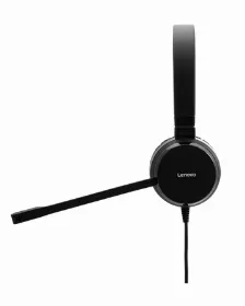 Audífonos Lenovo Pro Wired Stereo Voip Diadema Para Oficina/centro De Llamadas, Micrófono Boom, Conectividad Alámbrico, Conector De 3.5 Mm Si, Color Negro