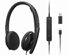 Audífonos Lenovo 4xd1m45626 Diadema Micrófono En Línea, Conectividad Alámbrico, Color Negro