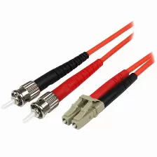 Cable Startech.com Cable Adaptador De Red De 1m Multimodo Dúplex Fibra óptica Lc-st 50/125 - Patch Duplex, 1 M, Om2, Lc, St