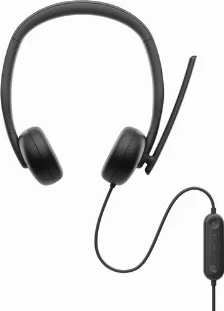 Audífonos Dell Wh3024 Diadema Para Llamadas/música, Micrófono Boom, Conectividad Alámbrico, Color Negro