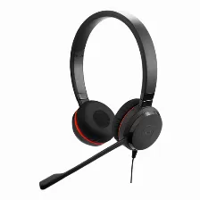 Audífonos Jabra Evolve 30 Ii Diadema Para Oficina/centro De Llamadas, Micrófono Boom, Conectividad Alámbrico, Conector De 3.5 Mm Si, Color Negro