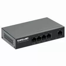 Switch Intellinet 561792 Cantidad De Puertos 5, Puertos 5, Gigabit Ethernet (10/100/1000), 10 Gbit/s, Negro