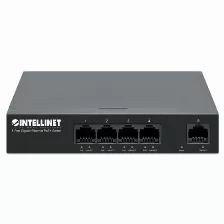 Switch Intellinet 561792 Cantidad De Puertos 5, Puertos 5, Gigabit Ethernet (10/100/1000), 10 Gbit/s, Negro