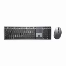 Kit Teclado Y Mouse Dell Km7321w Conexión Rf Inalámbrico + Bluetooth, Color Gris, Titanio