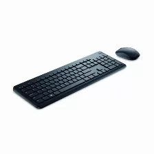 Kit Teclado Y Mouse Dell Km3322w Conexion Rf Inalambrico, Color Negro