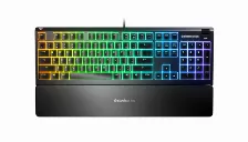 Teclado Steelseries Apex 3 Alámbrico, Conexión Usb, Led Rgb, Color Negro