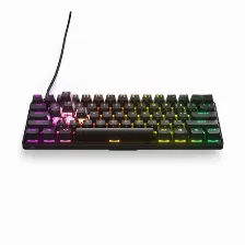 Teclado Steelseries Apex Pro Mini Inglés De Ee.uu. , Alámbrico, Conexión Usb, Led Rgb, Color Negro