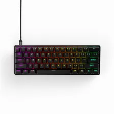 Teclado Steelseries Apex Pro Mini Inglés De Ee.uu. , Alámbrico, Conexión Usb, Led Rgb, Color Negro