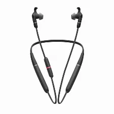 Audífonos Jabra Evolve 65e Uc & Link 370 Banda Para Cuello Para Oficina/centro De Llamadas, Micrófono Boom, Conectividad Inalámbrico, Color Negro