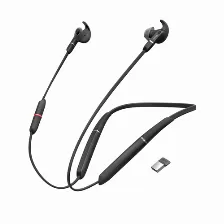 Audífonos Jabra Evolve 65e Uc & Link 370 Banda Para Cuello Para Oficina/centro De Llamadas, Micrófono Boom, Conectividad Inalámbrico, Color Negro