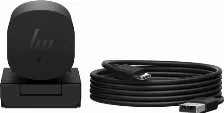Cámara Web Hp Webcam 965 Para Transmisión En 4k 8 Mp, Resolucion 3840 X 2160 Pixeles, Velocidad 60 Fps, Micrófono Si, Usb, Color Negro
