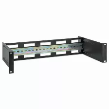 Riel Intellinet 716345 Tipo Riel De Estante, Color Negro, Material Aluminio, Peso Max. 9 Kg, Capacidad Del Rack 2u