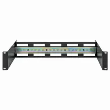 Riel Intellinet 716345 Tipo Riel De Estante, Color Negro, Material Aluminio, Peso Max. 9 Kg, Capacidad Del Rack 2u