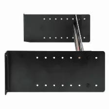 Riel Intellinet 716345 Tipo Riel De Estante, Color Negro, Material Aluminio, Peso Max. 9 Kg, Capacidad Del Rack 2u