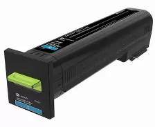 Tóner Lexmark 72k4xc0 Original, Cian, Compatibilidad Cs820de, Rinde 22000 Páginas