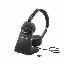 Audífonos Jabra Evolve 75 Diadema Para Llamadas/música, Micrófono Boom, Conectividad Inalámbrico Y Alámbrico, Color Negro