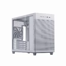 Gabinete Asus Ap201 Mesh, Mini-tower, Micro Atx/mini-itx, Paneles De Malla, 1 Ventilador Instalado, Color Blanco