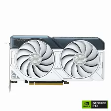 Tarjeta De Vídeo Asus Dual Dual-rtx4060-o8g-white GeForce RTX­ 4060, 3072 Núcleos Cuda, 8 Gb, 128 Bit, Gddr6, 7680 X 4320 Pixeles, Pci Express 4.0, 1x Hdmi, 3 X Displayports