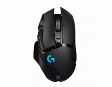 Mouse Optico Gaming Logitech G502, Lightspeed, Sensor Hero 25600 Dpi, 11 Botones Programables, 6 Pesas Estabilizadoras, Negro, (910-005566)