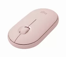 Mouse Logitech Optico Pebble M350, Inalambrico Rf+bluetooth, 1000dpi, 910-005769, (rosa)