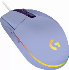 Mouse Gamer Logitech G203 Lightsync Rgb, Color Lila, 8000 Dpi, 6 Botones