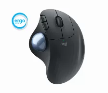 Mouse Logitech Ergo M575 Trackball For Business Trackball, 5 Botones, 4000 Dpi, Interfaz Rf Inalámbrico + Bluetooth, 10 M, Batería Aa, Color Grafito