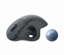 Mouse Logitech Ergo M575 Trackball For Business Trackball, 5 Botones, 4000 Dpi, Interfaz Rf Inalámbrico + Bluetooth, 10 M, Batería Aa, Color Grafito