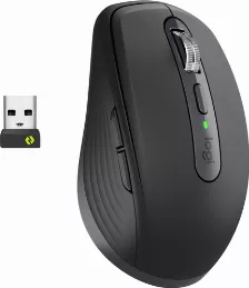 Mouse Logitech Mx Anywhere 3 For Business Laser, 6 Botones, 4000 Dpi, Interfaz Rf Inalámbrico + Bluetooth, 10 M, Batería Batería Integrada, Color Grafito