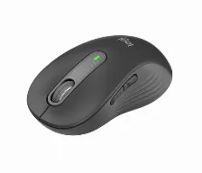 Mouse Optico Logitech Signature M650 L Inalambrico, 400 Dpi, 5 Botones, Receptor Usb, Hasta 24 Meses De Bateria, Negro, (910-006231)