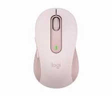 Mouse Logitech Signature M650 Optico, 5 Botones, 2000dpi, Interfaz Rf Inalambrico + Bluetooth, 10m, Bateria Aa, Color Rosa
