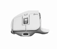 Mouse Optico Logitech Mx Master 3s, 7 Botones, 8000 Dpi, Inalambrico, Bluetooth, Bateria Recargable, Plata/blanco