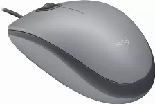 Mouse Logitech M110 Silent Optico, 3 Botones, 1000 Dpi, Interfaz Usb Tipo A, Color Gris