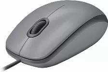 Mouse Logitech M110 Silent Optico, 3 Botones, 1000 Dpi, Interfaz Usb Tipo A, Color Gris