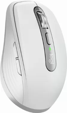 Mouse Logitech Mx Anywhere 3s Laser, 6 Botones, 8000 Dpi, Interfaz Rf Inalámbrico + Bluetooth, Batería Batería Integrada, Color Gris, Blanco