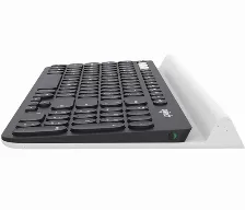 Teclado Inalambrico Logitech K780, Multidispositivo, Color Negro, Soporta 3 Dispositivos, Base De Goma Integrada