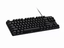 Teclado Gaming Mecanico Logitech G413 Tkl Se, Iluminacion Led Blanco, Aluminio, Color Negro, Usb 2.0, Cable De 1.8m, Negro