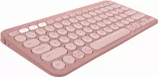 Teclado Inalámbrico Logitech Pebble Keys 2 K380s Español, 10 M, Teclado Numérico No, Color Rosa