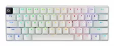 Teclado Inalámbrico Logitech G Pro X 60 Inglés, Receptor Usb Tipo A 10 M, Teclado Numérico No, Color Blanco