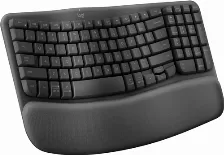 Teclado Inalambrico Logitech Wave Keys, Inalambrico, Bluetooth, Espanol, Grafito Open Box Nuevo