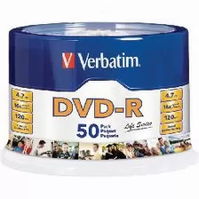 Campana Dvd-r Verbatim 16x, 4.7gb, 50pzs