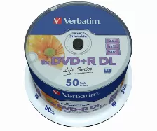 Dvd-r Verbatim , Dvd+r Dl, 50