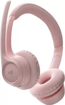 Audífonos Logitech Zone 300 Diadema Para Oficina/centro De Llamadas, Micrófono Boom, Conectividad Inalámbrico, Color Rosa