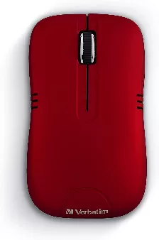 Mouse Verbatim Inalambrico Optico, 1200 Dpi, Nano Receptor Puerto Usb 2.0, Pila Aa Incluida, Color Rojo
