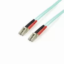 Cable Startech.com Cable De 2m De Fibra óptica Multimodo Om3 Lc A Lc Upc - Full Duplex 50/125µm - Para Redes De 100g - Lommf/vcsel - Pérdida Baja Al Insertar <0.3db - Cable Lszh, 2 M, Om3, Lc, Lc