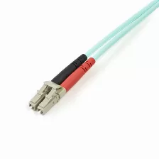 Cable Startech.com Cable De 2m De Fibra óptica Multimodo Om3 Lc A Lc Upc - Full Duplex 50/125µm - Para Redes De 100g - Lommf/vcsel - Pérdida Baja Al Insertar <0.3db - Cable Lszh, 2 M, Om3, Lc, Lc