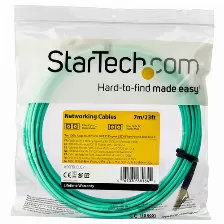 Cable Startech.com Cable De 7m De Fibra óptica Multimodo Om3 Lc A Lc Upc - Full Duplex 50/125µm - Para Redes De 100g - Lommf/vcsel - Pérdida Baja Al Insertar <0.3db - Cable Lszh, 7 M, Om3, Lc, Lc